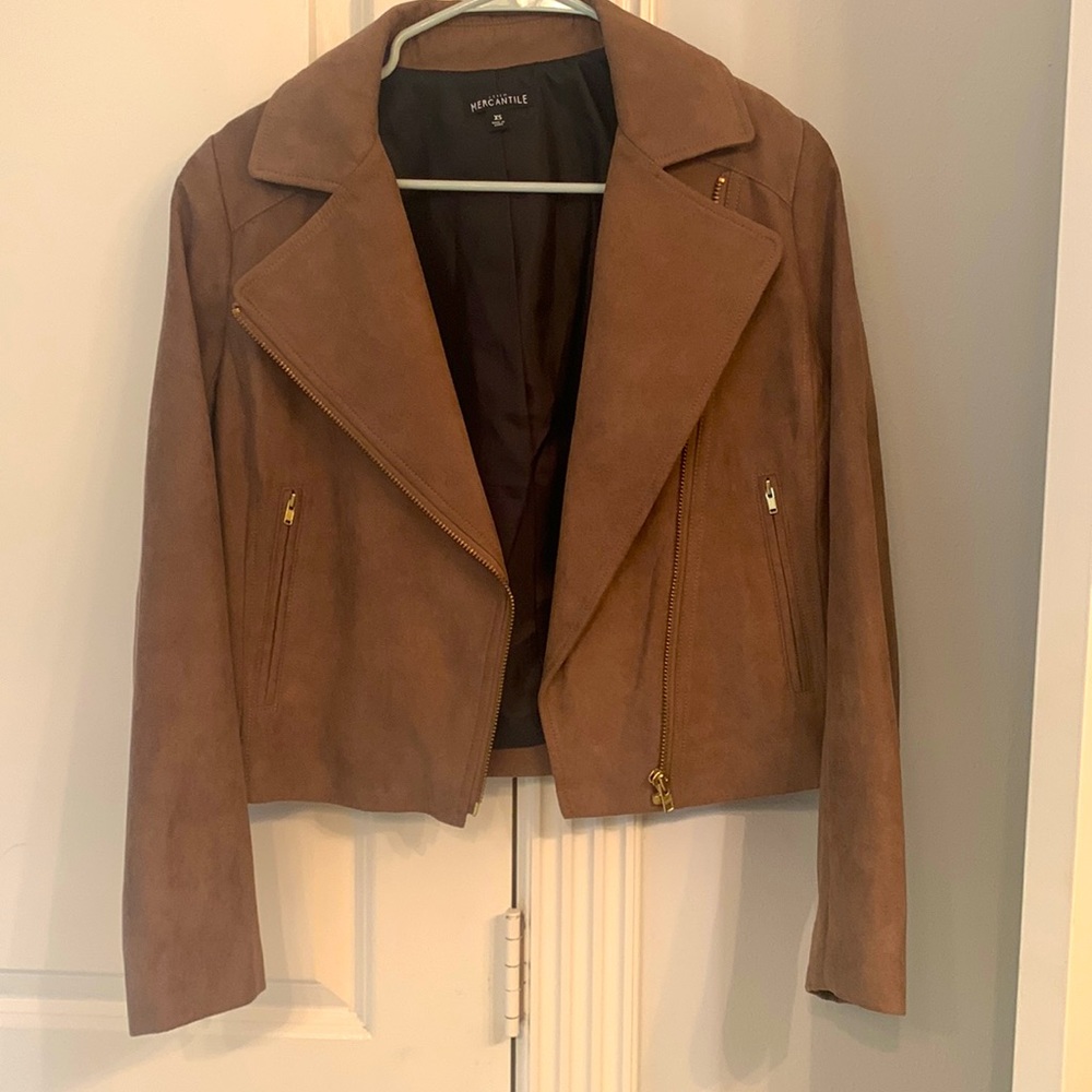 J crew factory women’s suede Moto jacket size XS